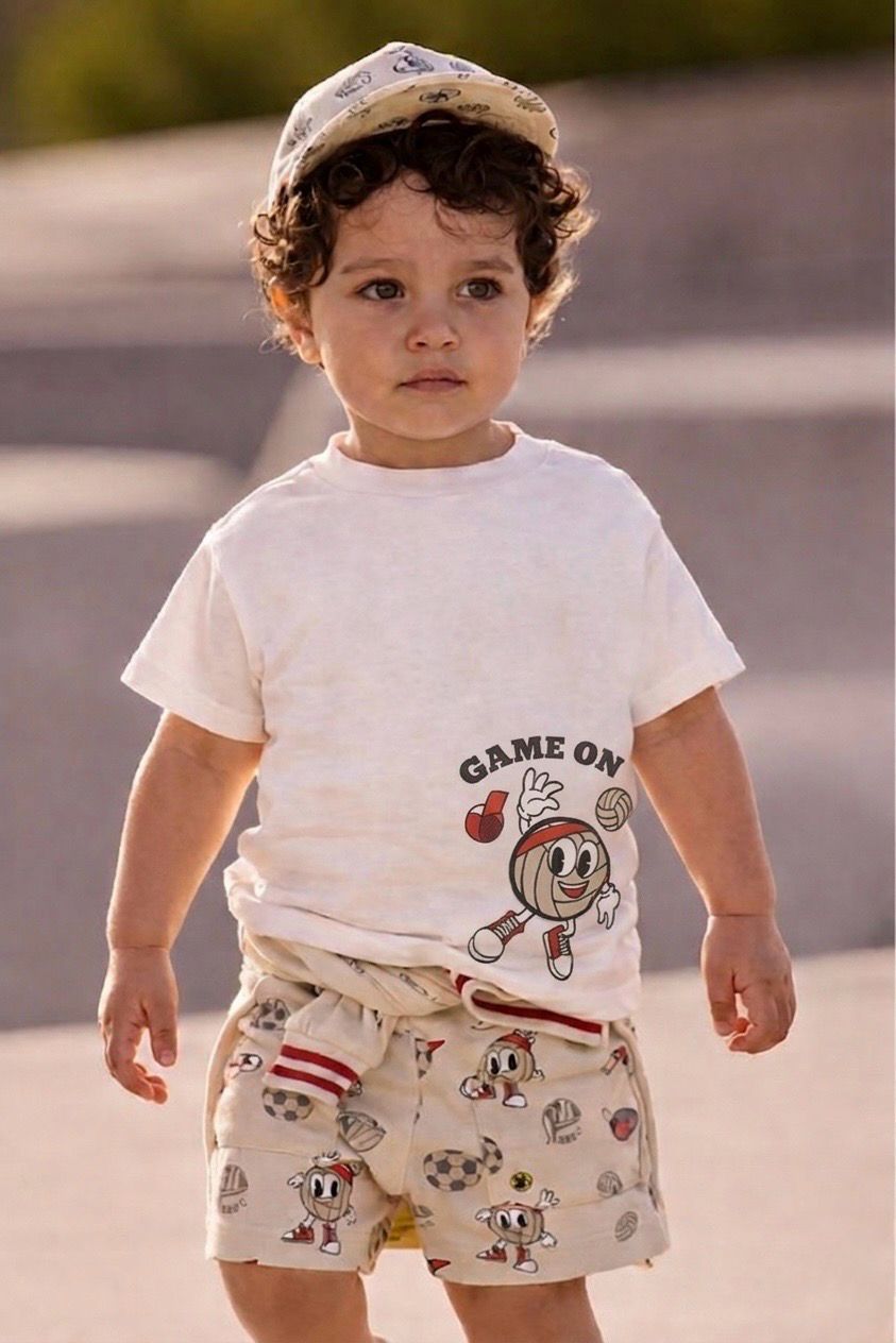 Mayoral interactive T-shirt and shorts set