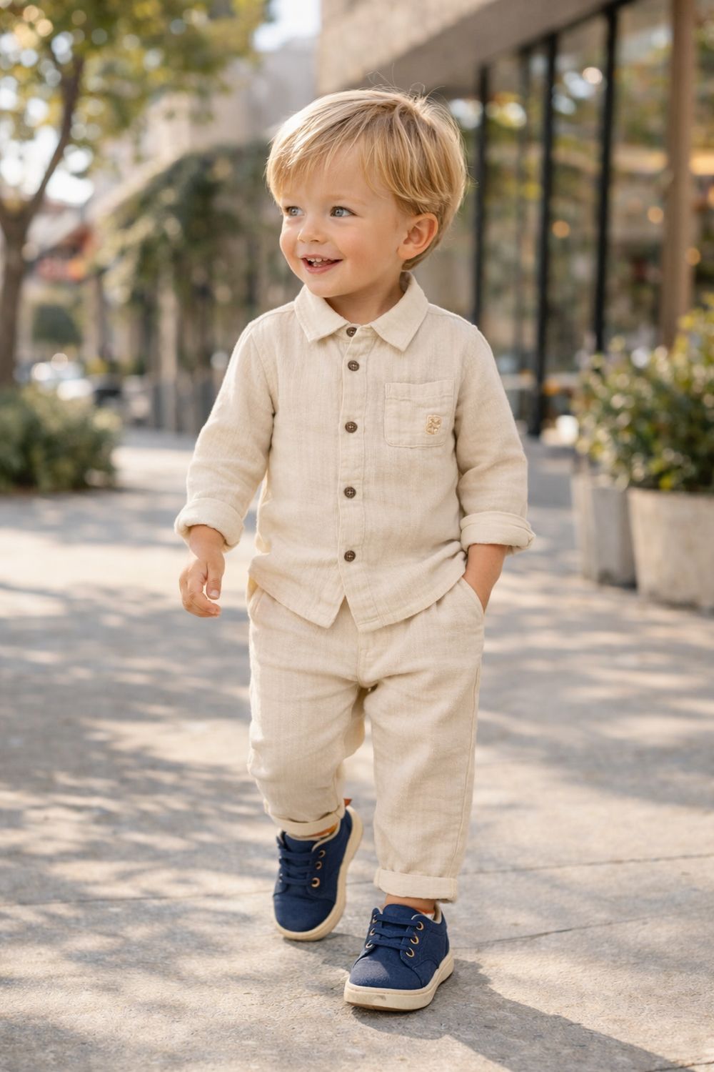 Mayoral shirt and trousers set