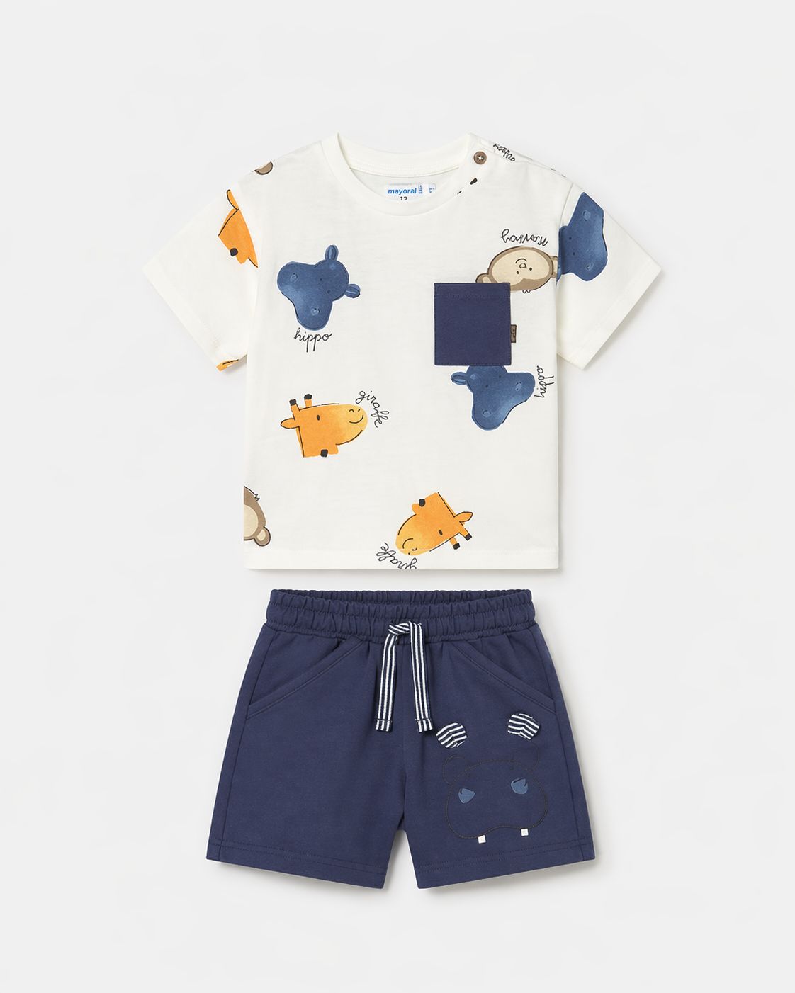 Mayoral print t-shirt and bermuda shorts