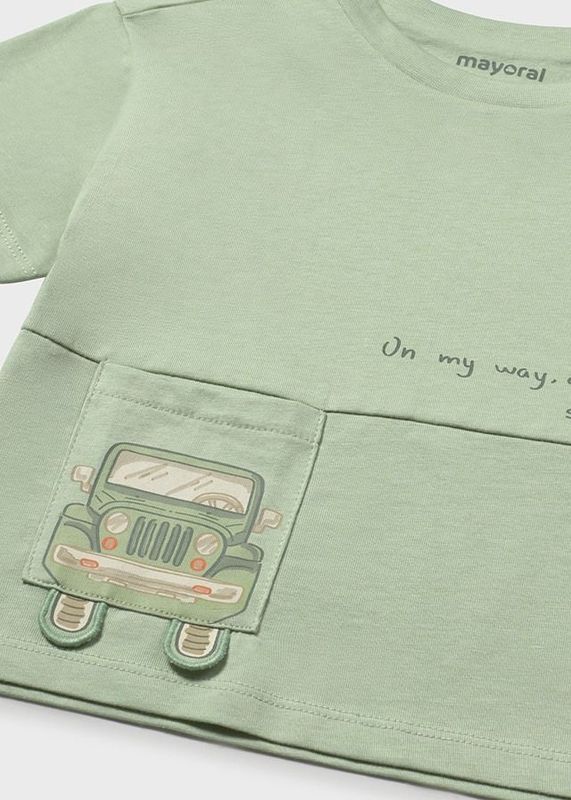 Mayoral car pocket t-shirt and bermuda shorts