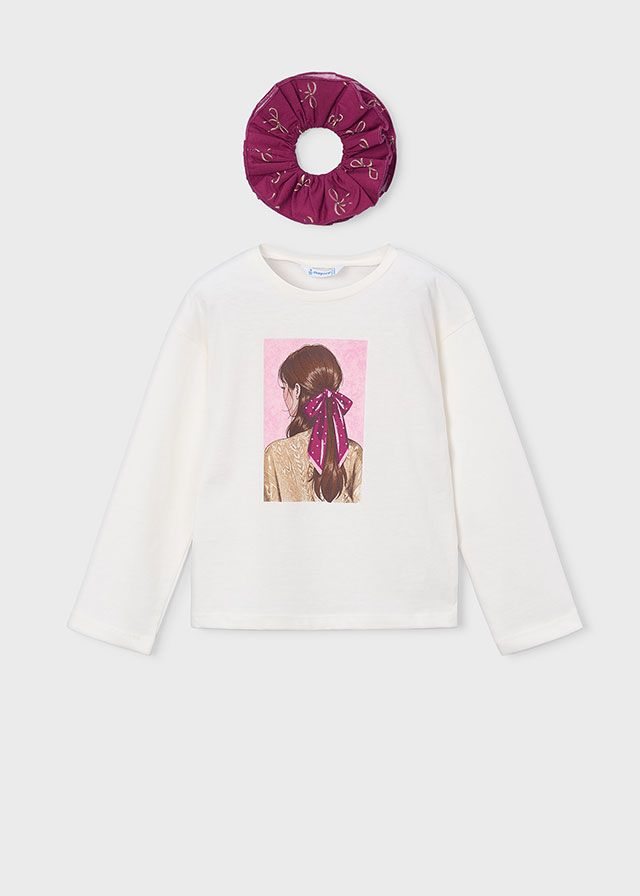 Mayoral t-shirt with hair tie