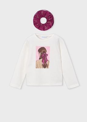 Mayoral t-shirt with hair tie