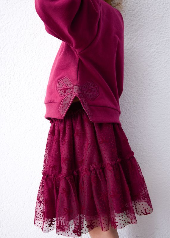 Mayoral tulle skirt and sweatshirt set
