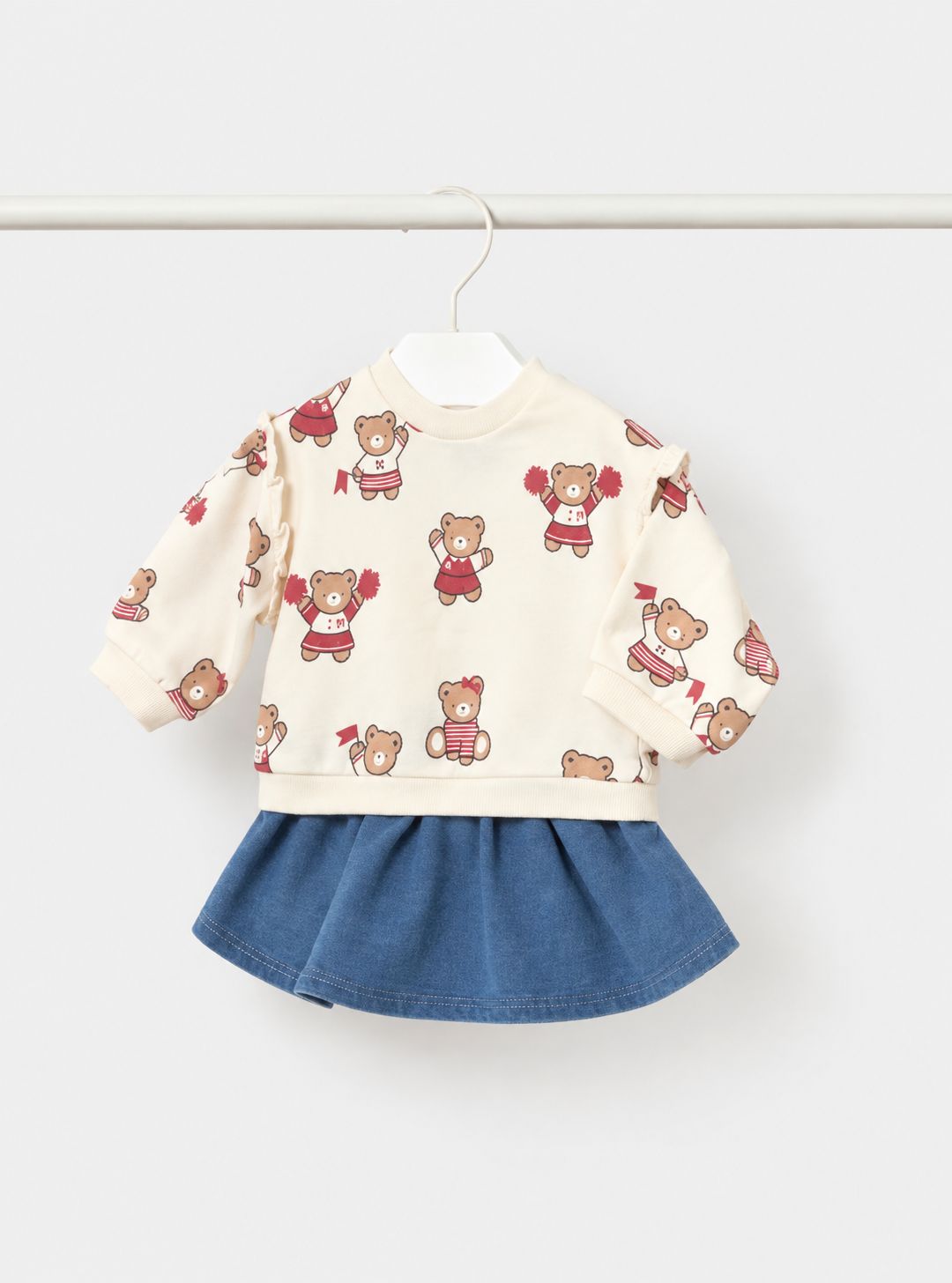 Mayoral sweatshirt and skirt set