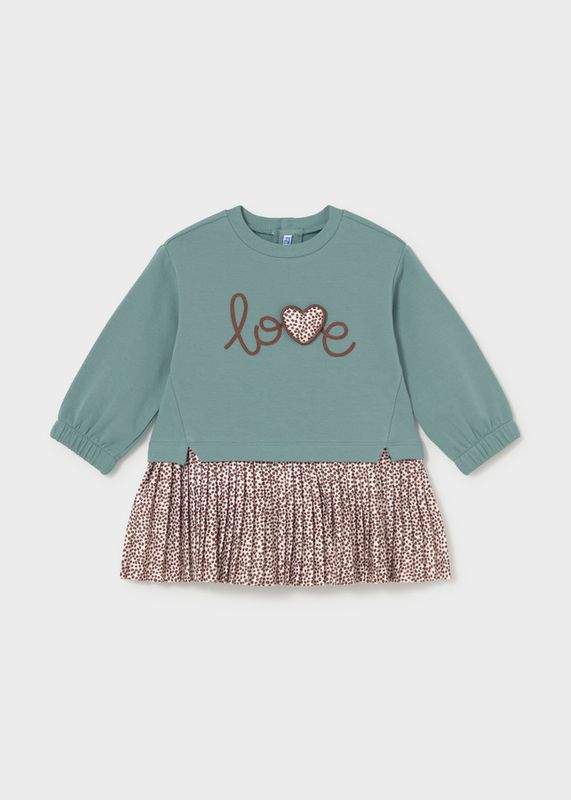 Mayoral velour combo dress