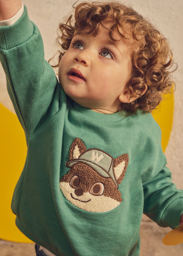 Mayoral Baby animal print sweatshirt