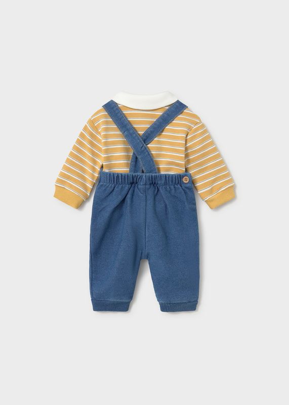 Mayoral dungarees and polo set