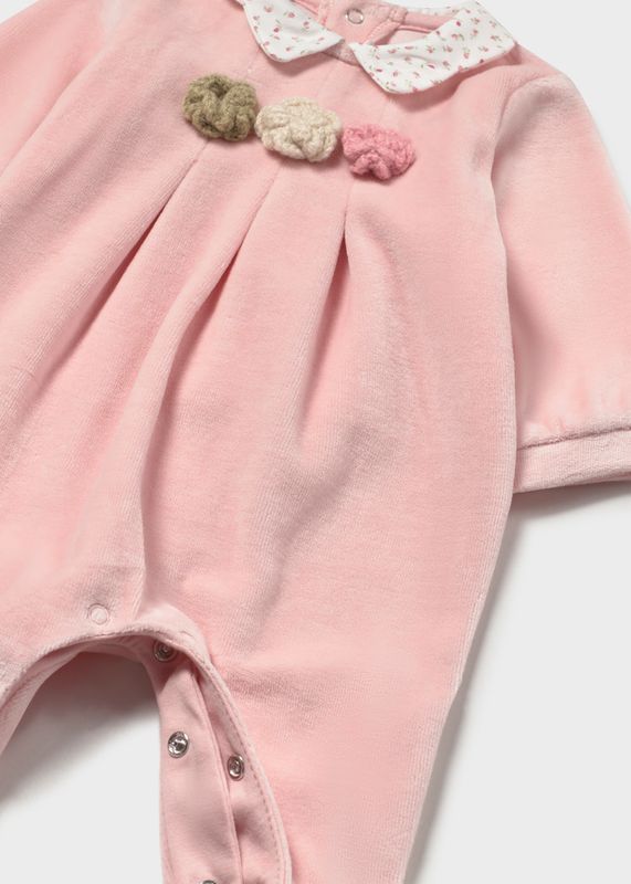 Mayoral velour sleepsuit