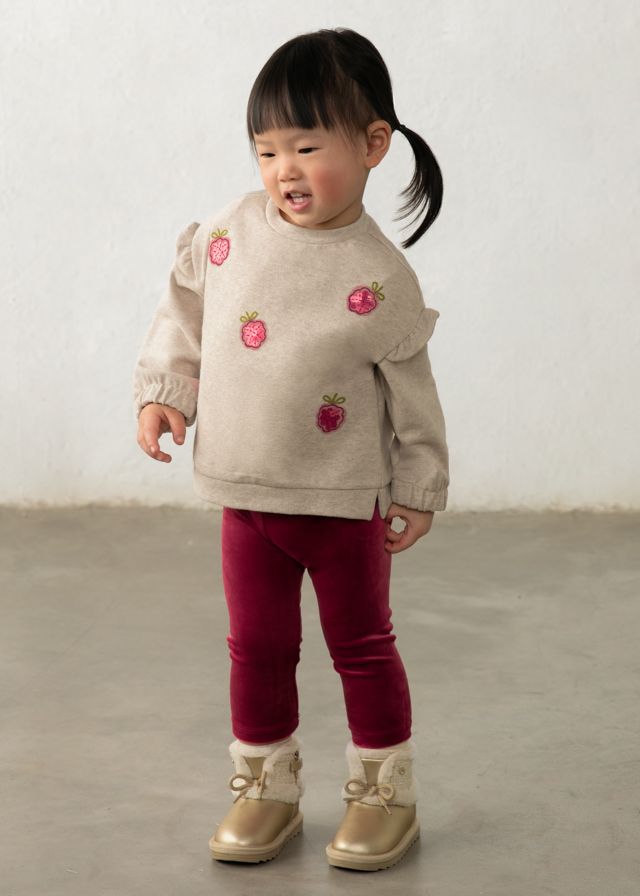 Mayoral velvet legging and jumper set