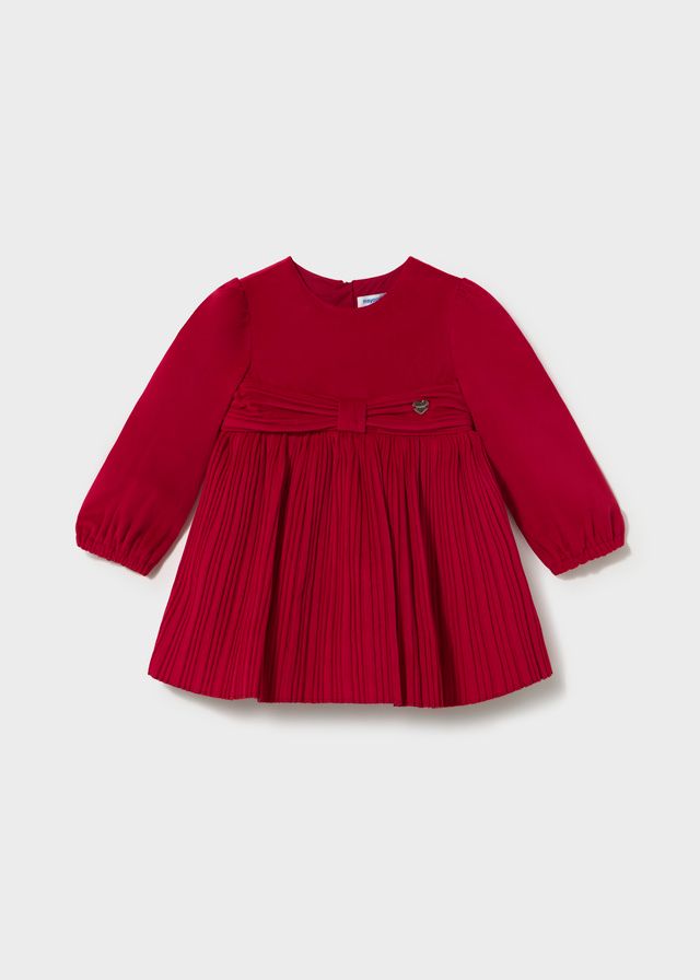 Mayoral pleated velvet dress