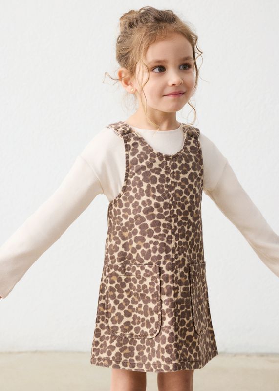 Mayoral dungaree dress set