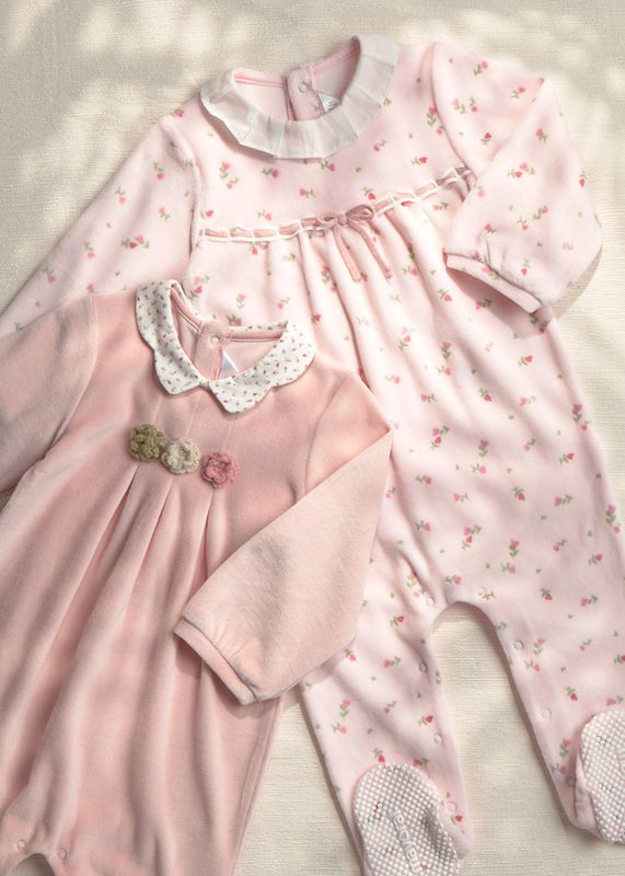Mayoral velour sleepsuit