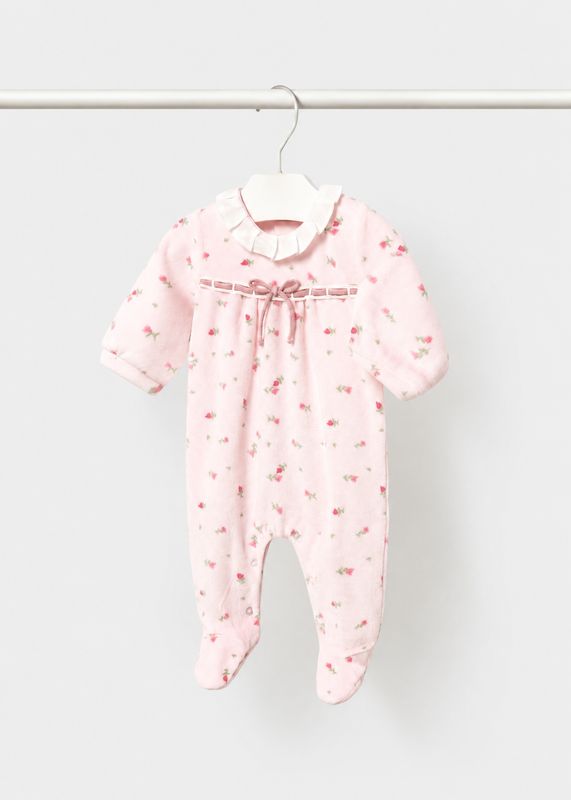 Mayoral velour sleepsuit
