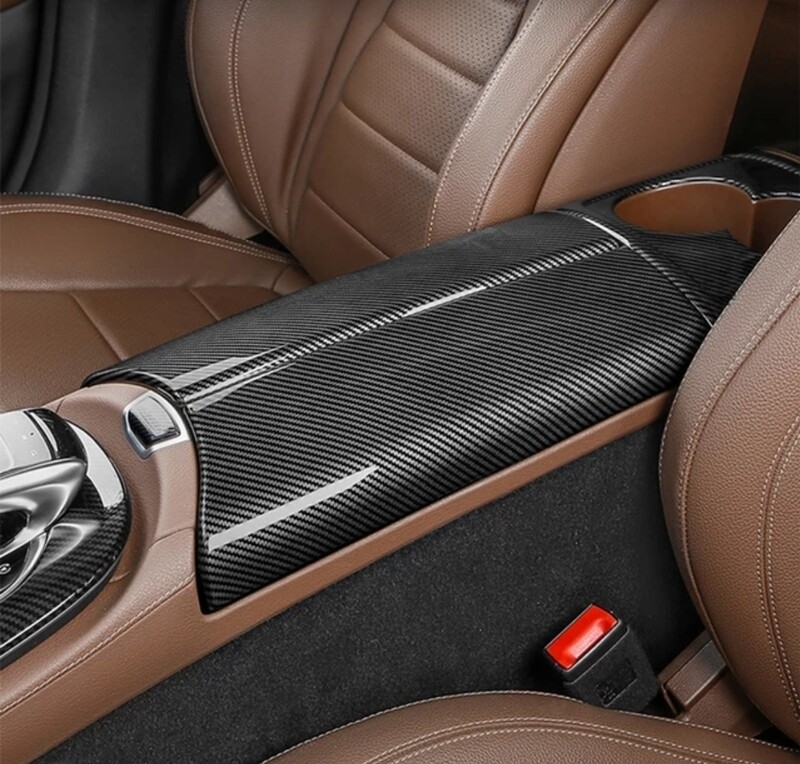 Mercedes Benz W213 centre console carbon trim cover (Hydro dipped)