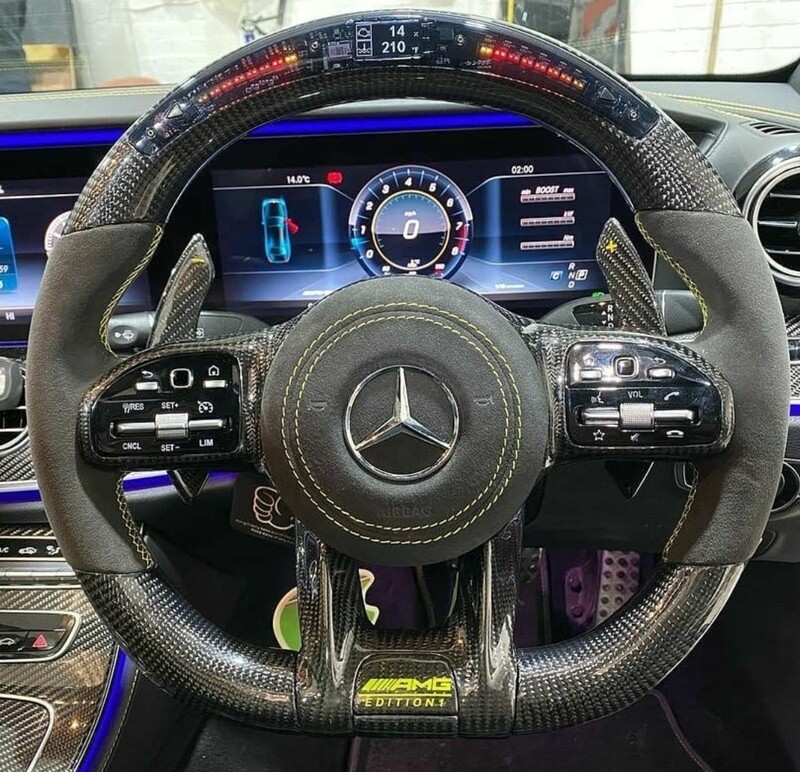 Mercedes Benz AMG W213 carbon L.E.D bespoke Steering Wheel