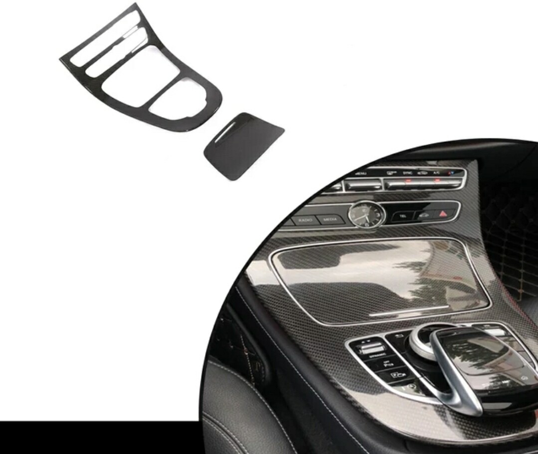 Carbon Fiber Interior Dashboard Trims for Mercedes Benz W213 C238 E43 AMG E200 E300 E350 E400 2017-2018
