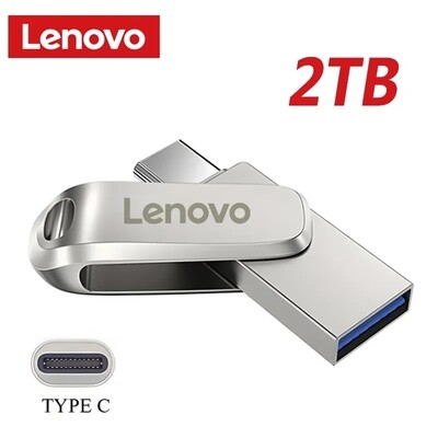 Lenovo 2 TB USB USB 3.0 Typ-C-Schnittstelle 1 TB 512 GB Festplatte Telefon PC Gegenseitige Übertragung Speicherausrüstung Tragbarer USB-Speicher