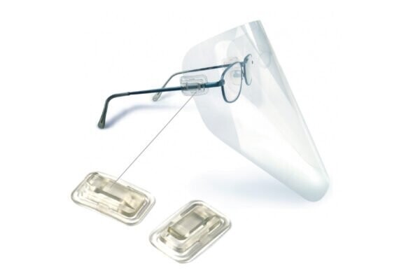 Hairdresser / Dentist visor clips glasses replacement clips (pack of 10) fit Vista-tec, Polydentia etc