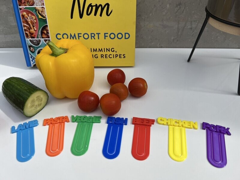 Main ingredient meal planner bookmarks/clips