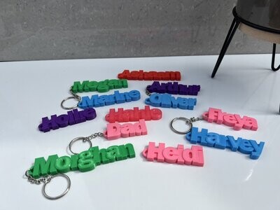 Personalised keyring / chain - great stocking filler