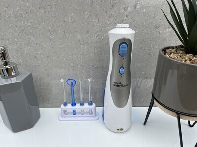 Waterpik stand tip holder for waterflosser tips