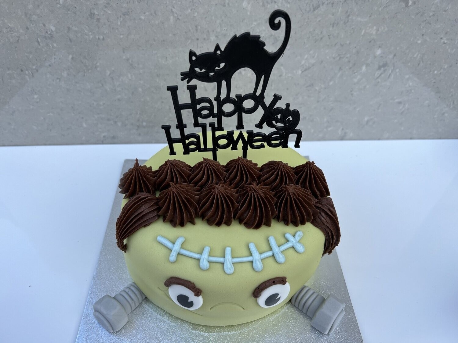 Happy Halloween Cat cake topper and pumpkin topper