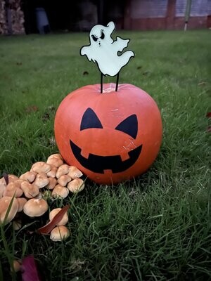 No carve black shimmer vinyl halloween pumpkin face - great for small children