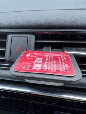 Air vent sauce dip holder - suitable for McDonald's dips - use with heater on Nylon Carbon Fibre 3D printed - great stocking filler