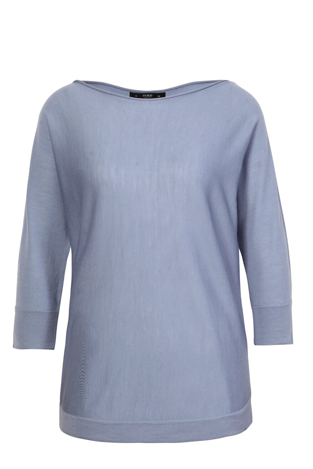 IVKO Woman 
Solid Pullover, Boat-Neck
