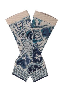 IVKO Woman 
Wrist Warmers, Trencar Pattern