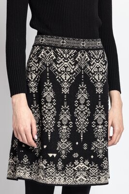 IVKO Woman  Jacquard Skirt, Root Pattern