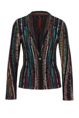 IVKO Woman
V Neck Jacket, African Pearls