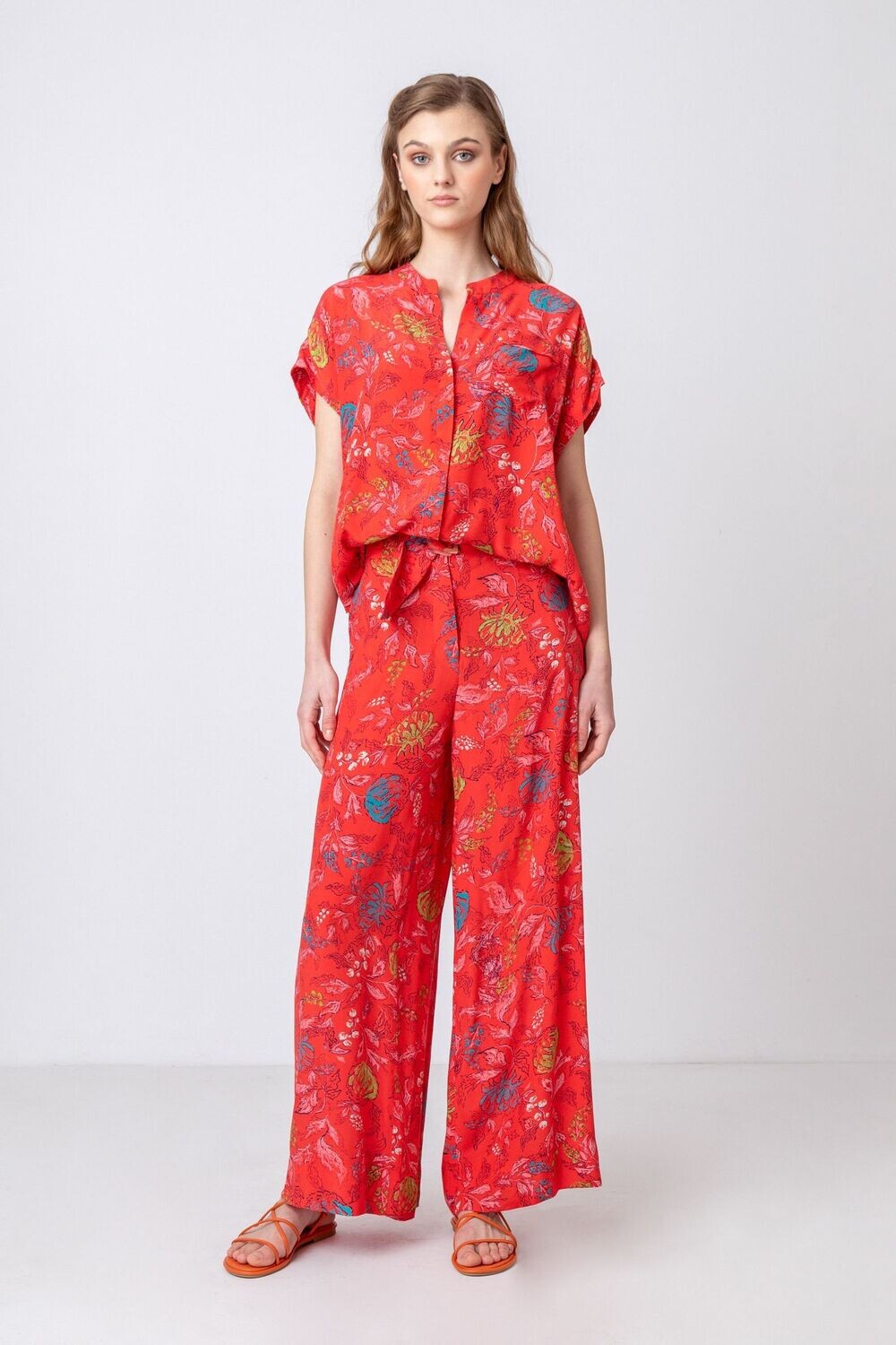 IVKO Woman  Pants, Flower Motif