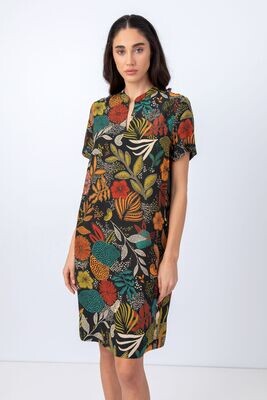 IVKO Woman  Kleid aus Viskose, Seepflanzen-Motiv