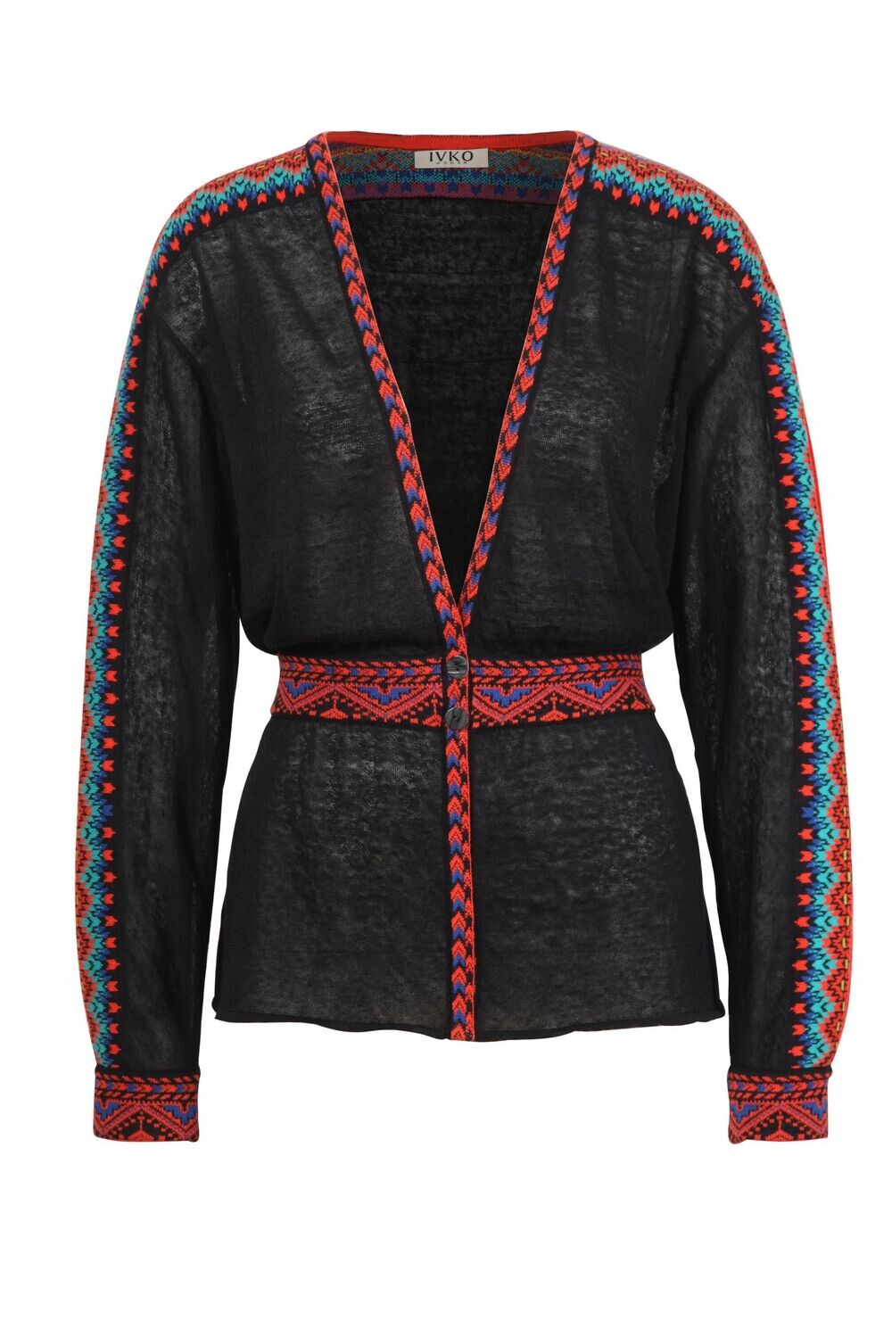 IVKO Woman 
Cardigan, Intarsia Pattern