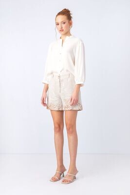 IVKO Woman 
Bestickte Bermudashorts, Schattenmotiv