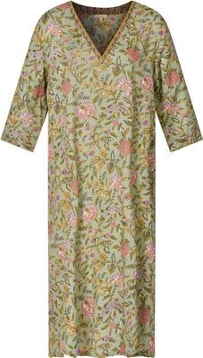 HIMALAYA -   Kleid mit florales Block-Print Muster  -  light green
