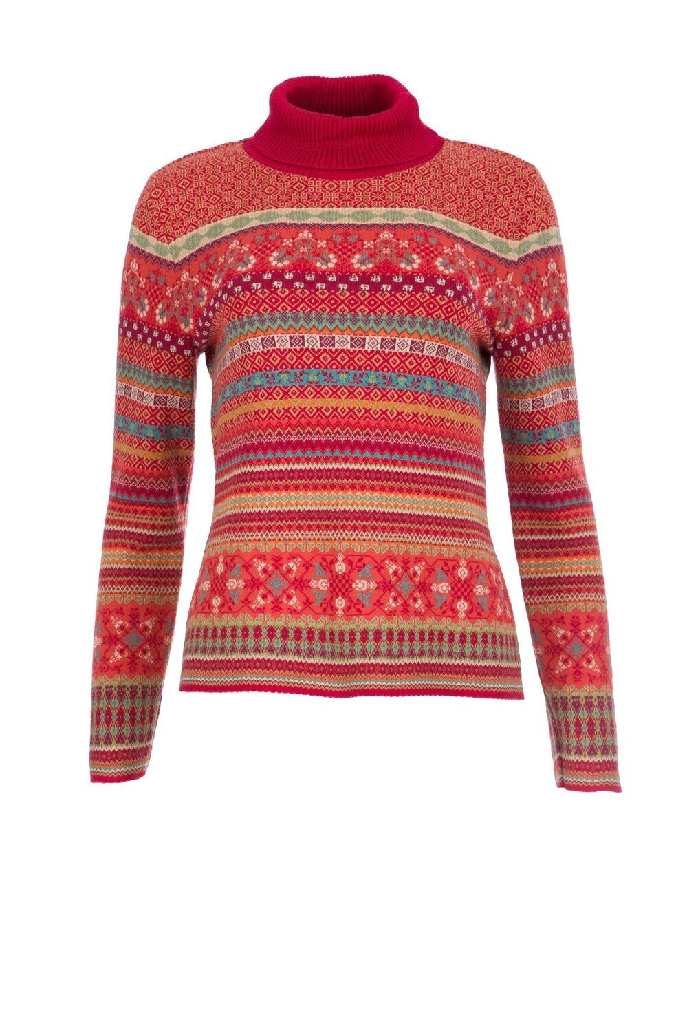 DUNQUE BY SCHWEIKARDT MODEN  JACQUARDT- ROLLKRAGENPULLOVER