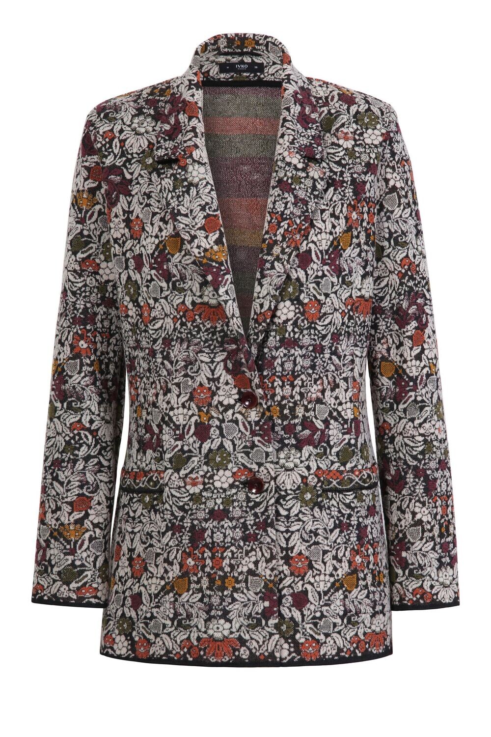 IVKO Woman 
Strickblazer, Floralmuster