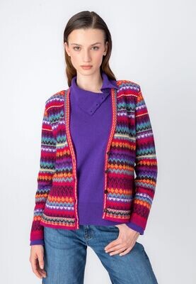 IVKO Woman 
Jacquard-Jacke, Geometrisches Muster