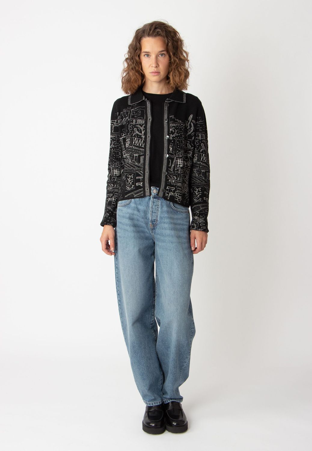IVKO Woman   Jacquard-Jacke, Favela Motiv