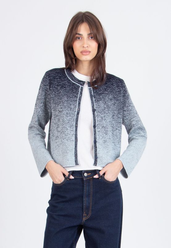 IVKO Woman  Jacquard-Strickjacke, Murmurationsmuster