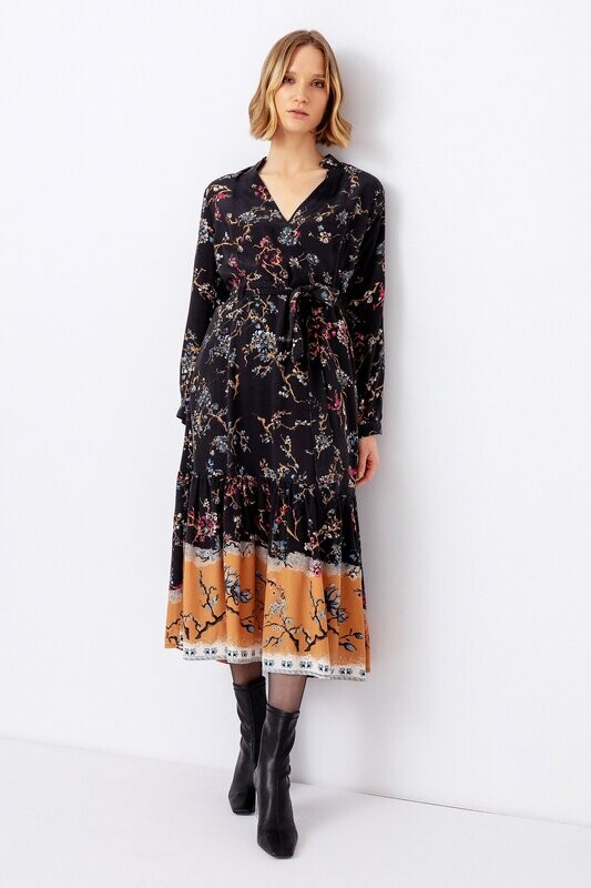 IVKO Woman Wrapped Dress, Cherry Blossom IVKO Woman Wrapped Dress, Cherry Blossom