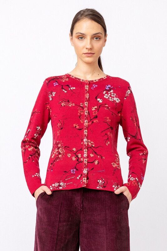 IVKO Woman Cardigan, Cherry Blossom Pattern IVKO Woman Cardigan, Cherry Blossom Pattern