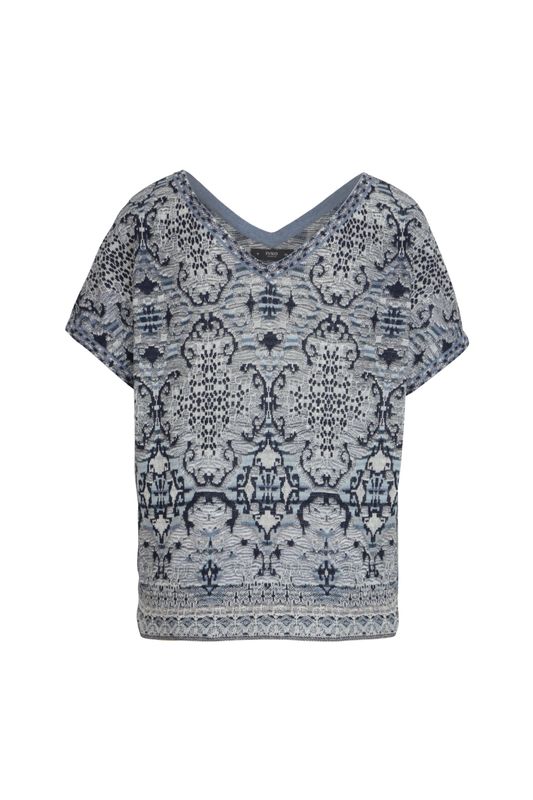 IVKO Woman  Pullover mit V-Ausschnitt, Marokko Motiv