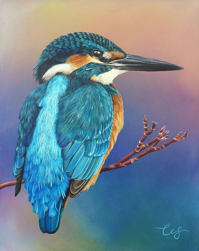 Dawn Kingfisher Original Painting