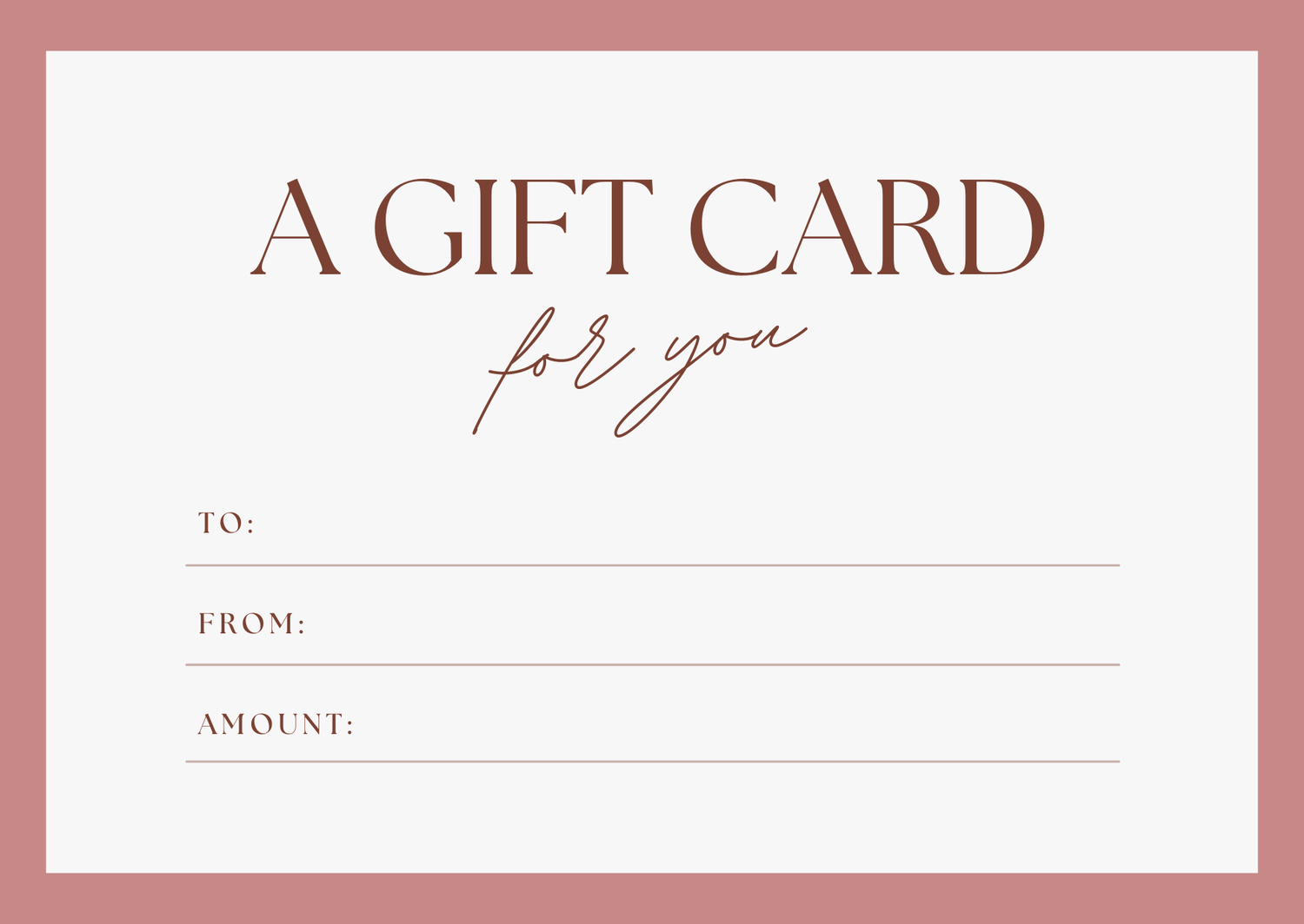 Gift card