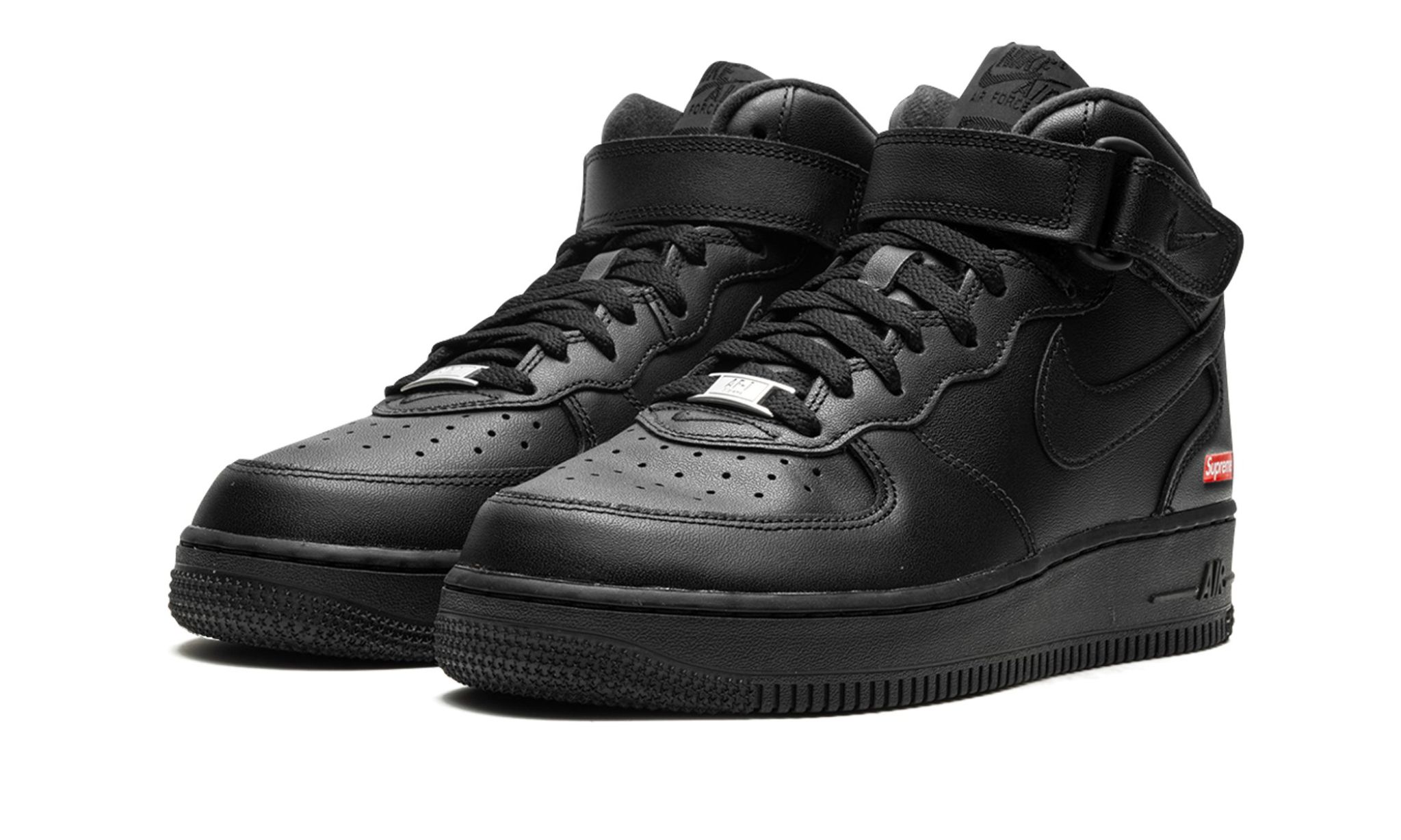 Nike Air Force 1 Mid Supreme Black | OVERCEZ