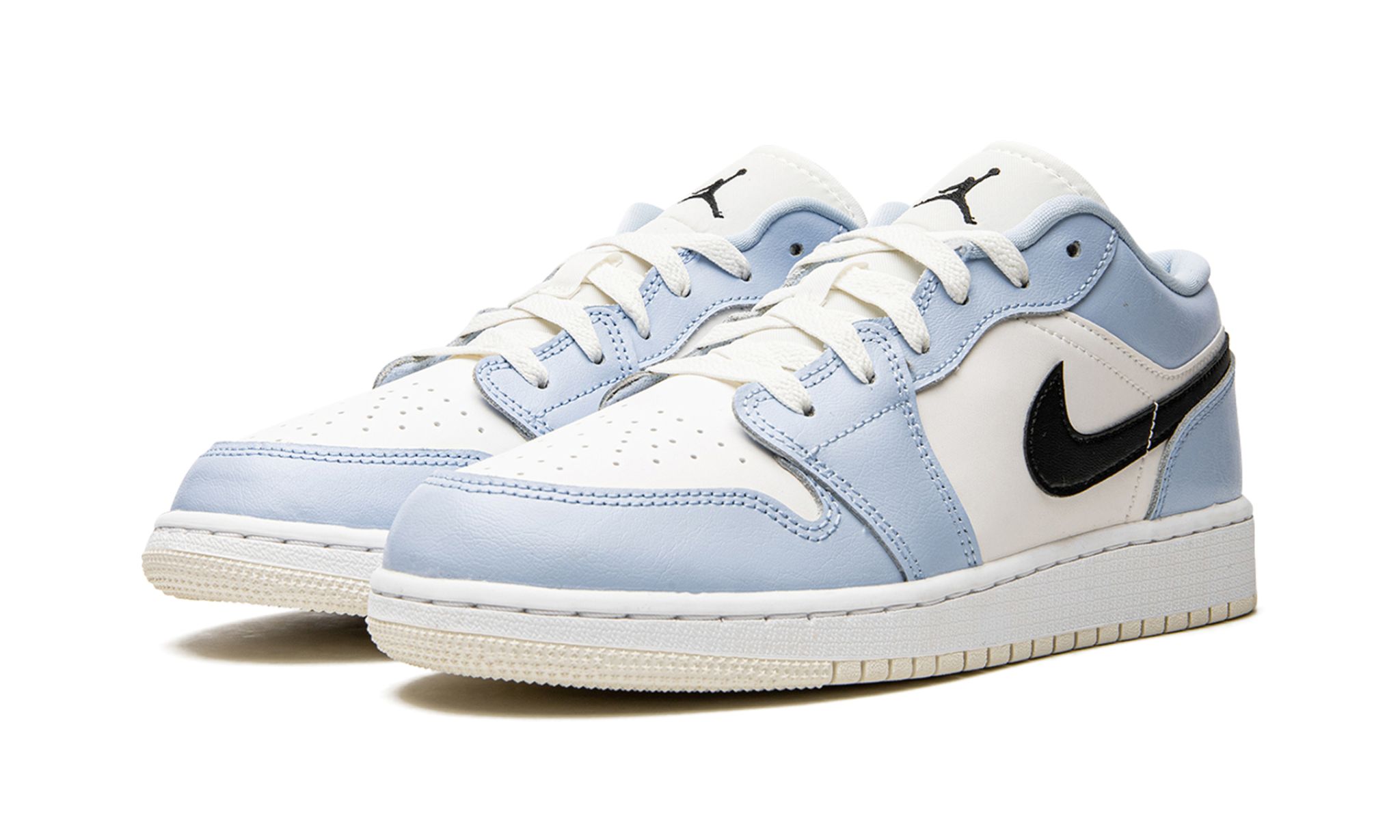 Air Jordan 1 Low Ice Blue Black (GS) | OVERCEZ