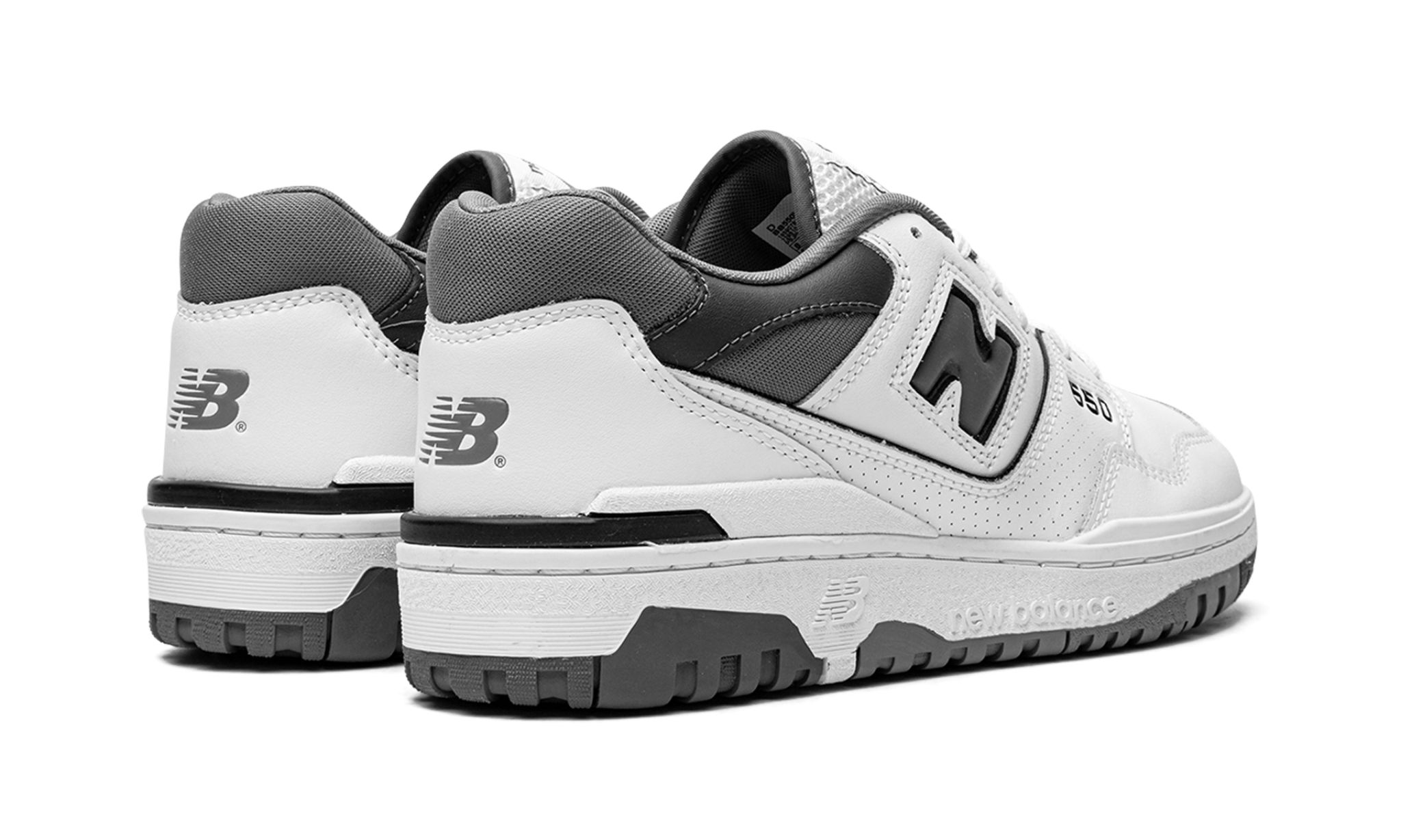 New Balance 550 White Grey Dark Grey | OVERCEZ